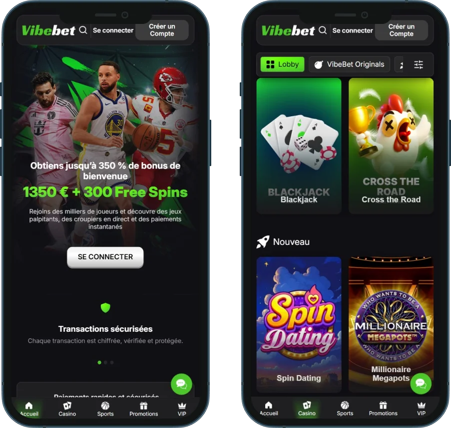 Application Mobile VibeBet