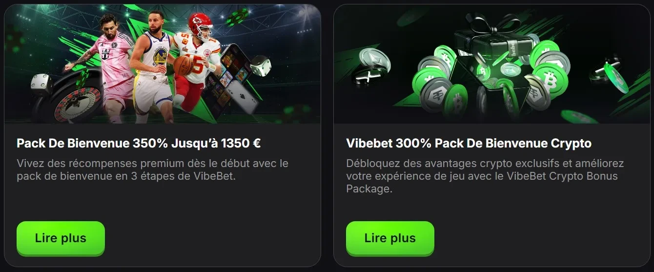 Promotions et Bonus